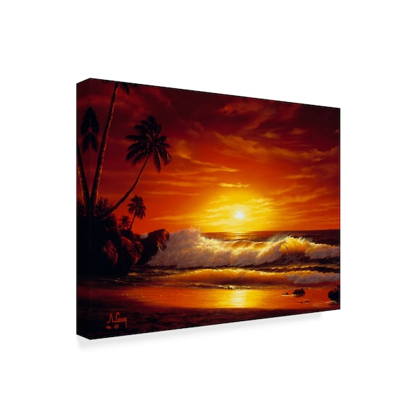 Anthony Casay 'Tropical Landscape 4' Canvas Art,18x24